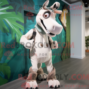 Bílá postava maskota Okapi...