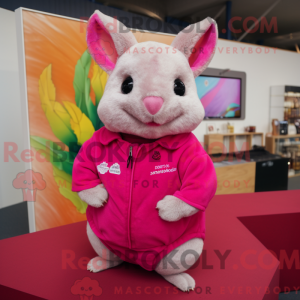 Magenta Chinchilla mascot...