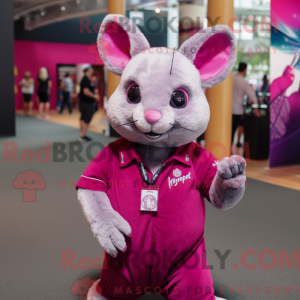 Magenta Chinchilla mascot...
