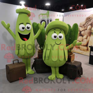 Olive Celery mascot costume...