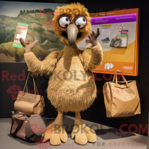 Tan Emu mascot costume...