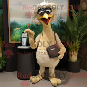 Tan Emu mascot costume...