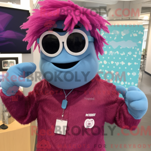 Magenta Ice maskot kostume...