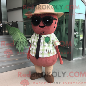 Brown Watermelon mascot...