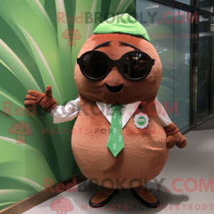 Brun vandmelon maskot...