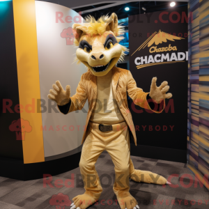 Guld Chupacabra maskot...