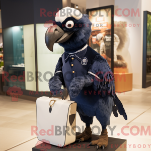 Navy Vulture mascot costume...