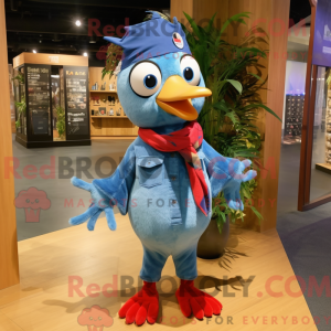 Blue Woodpecker mascot...