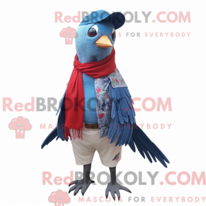 Blue Woodpecker mascot...