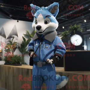 Maskottchenkostüm Blue Fox...