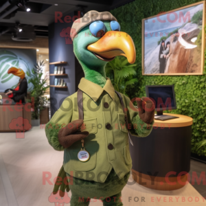 Olive Dodo Bird mascot...