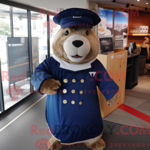 Navy Capybara maskot...