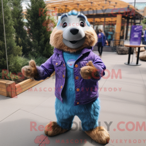 Purple Marmot mascot...