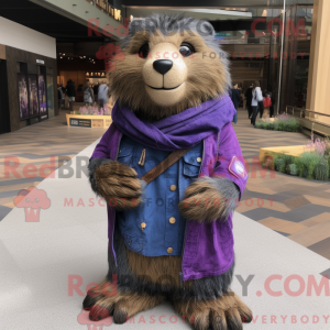 Purple Marmot mascot...