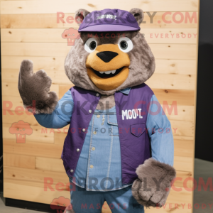 Purple Marmot mascot...