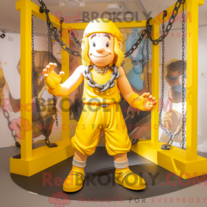 Yellow Acrobat mascot...