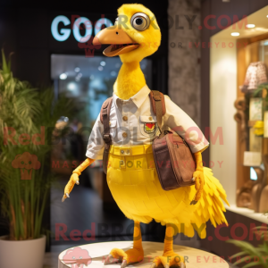 Gul Dodo Bird maskot...