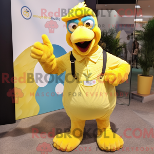 Yellow Dodo Bird mascot...