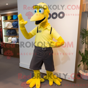 Gul Dodo Bird maskot...