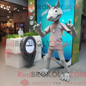 Gray Pterodactyl mascot...