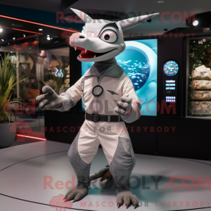Gray Pterodactyl mascot...