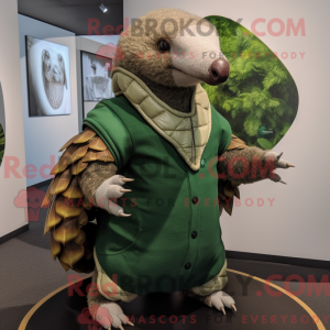 Green Pangolin mascot...