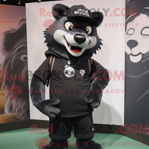 Black Wolf-maskotdraktfigur...