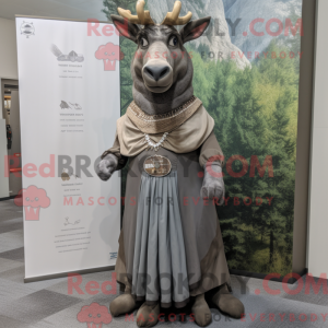 Gray Elk mascot costume...