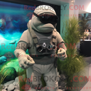 Gray Marine Recon mascot...