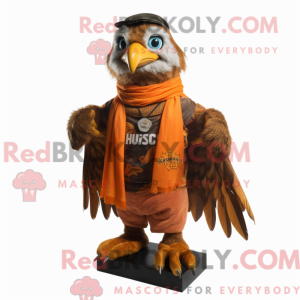 Rust Hawk maskot kostume...
