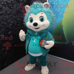 Cyan Hedgehog maskot...