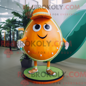 Orange Melon mascot costume...