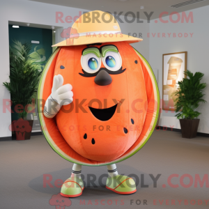 Oransje melon maskot...