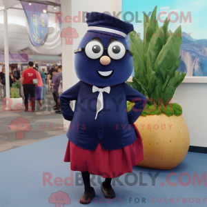 Navy Beet mascot costume...