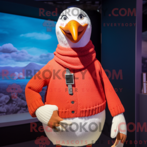 Red Gull maskot kostume...