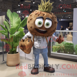 Brown Onion mascot costume...