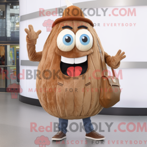 Brun løg maskot kostume...