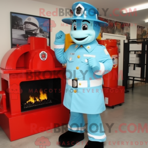 Postava maskota Sky Blue...