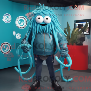 Cyan Spaghetti mascot...