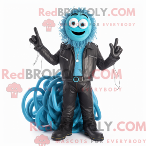 Cyan Spaghetti mascot...