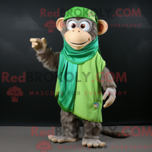 Green Monkey maskot kostume...