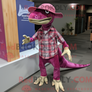 Magenta Coelophysis mascot...