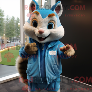 Blue Chipmunk mascot...