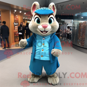 Blue Chipmunk mascot...