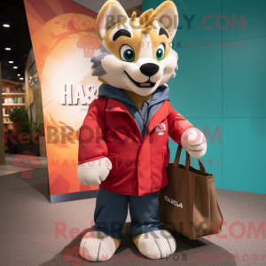 Lynx mascot costume...