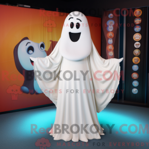 Cream Ghost mascot costume...
