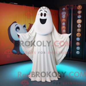 Crème Ghost mascottekostuum...