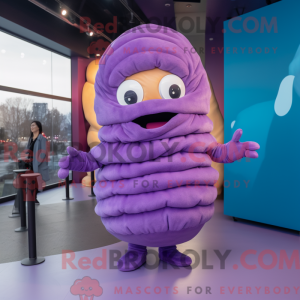 Purple Croissant mascot...