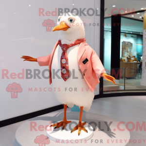 Peach Gull mascottekostuum...