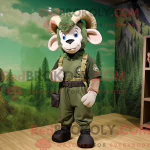 Forest Green Ram mascot...